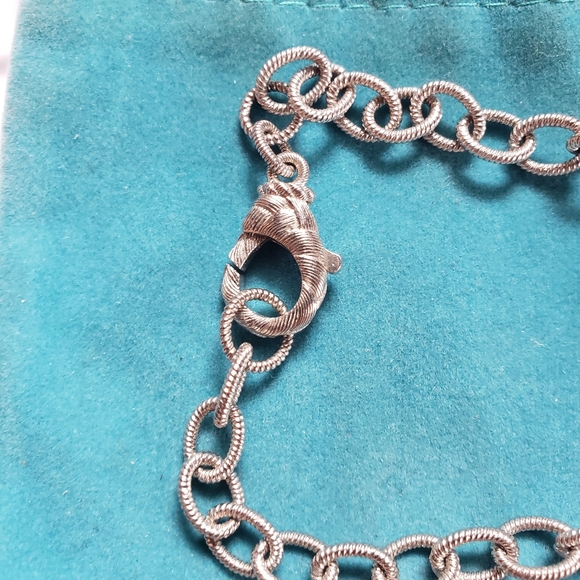 Judith ripka 925 necklace and cz heart pendant - Picture 3 of 9